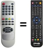 Replacement remote control Wegavox WJF1456